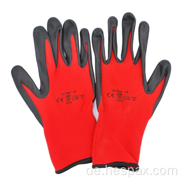 HESPAX Custom 15G Polyester Nitril beschichtete Handschuhe Montage